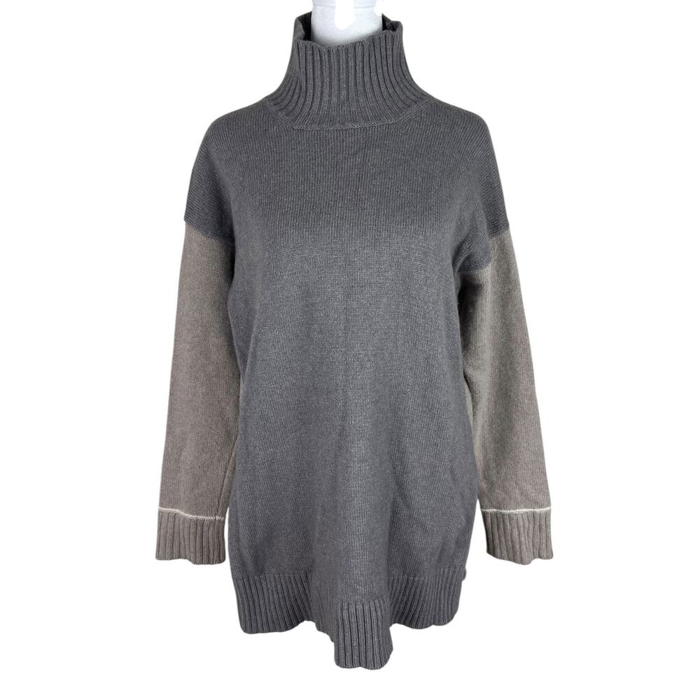 Maliparmi of Italy Merino Wool Turtleneck Sweater Capsule Minimalist Size Medium